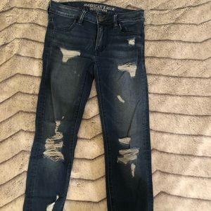 American Eagle ripped jeans medium wash